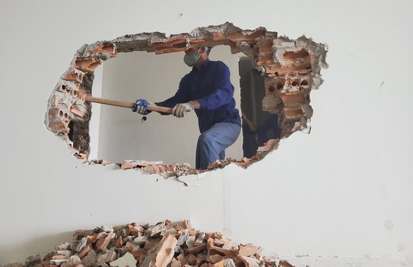 Không phá dỡ quá nhiều tường trong quá trình sửa chữa nhà